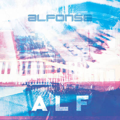 Abstract pink and blue cover art for ALF