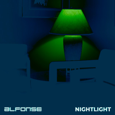Cover art for Nightlight mini-album, featuring a stylised photo of a bedside lamp